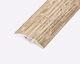 Порог (стык) Русский профиль  разноуровневый ламинированный с дюб, 30*2700 мм, Дуб сафари